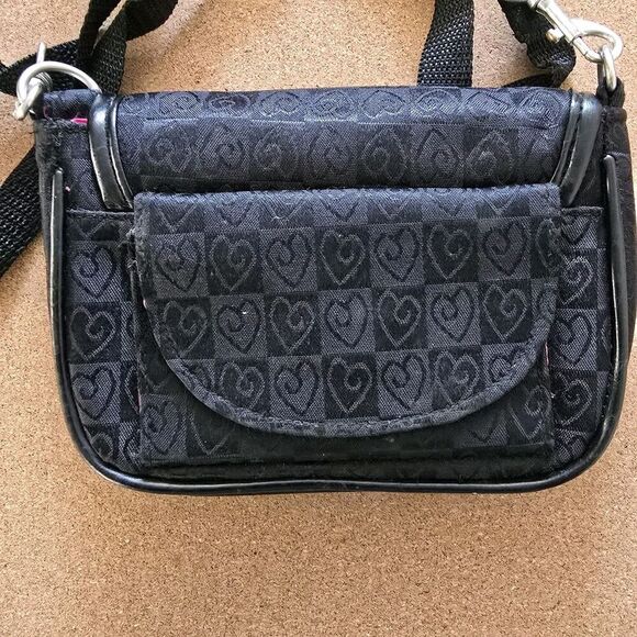 Mini Crossbody Bag, Black & Fuchsia (B1) - Picture 7 of 13